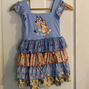 4-5 bluey and bingo dress